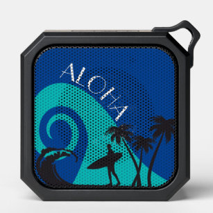 Aloha Surf and Palm Trees Bluetooth Speaker