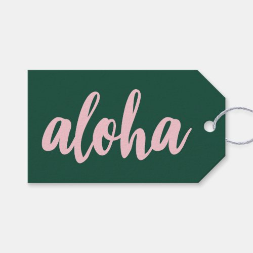 Aloha Thank You Gift Tags