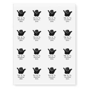 Aloha This Is My Hawaiian Temporary Tattoos