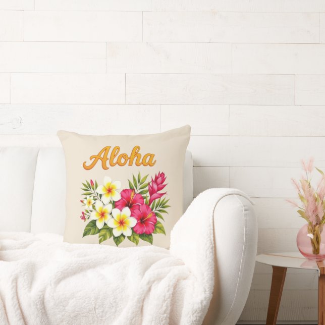 Aloha Throw Pillow (Couch)