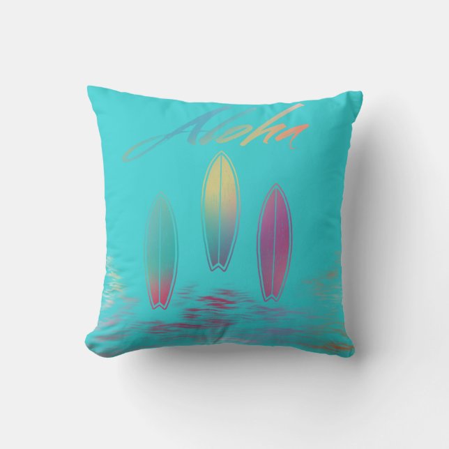 Aloha  throw pillow (Front)
