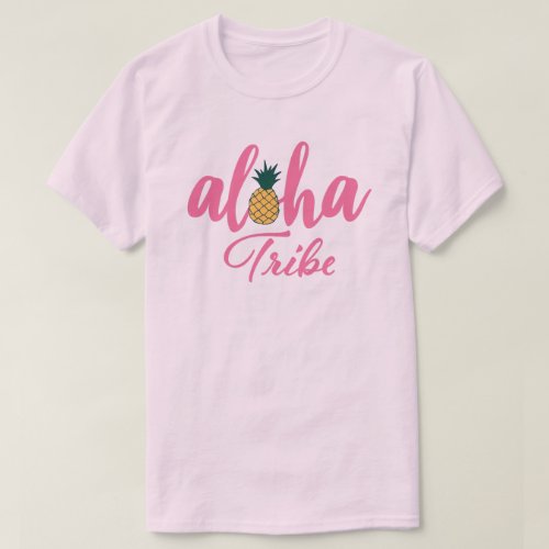 Aloha Tribe Pink T_Shirt