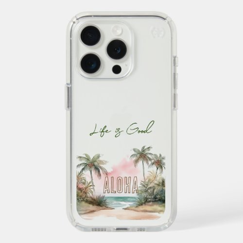 Aloha Tropical Beach Palm Trees iPhone 15 Pro Case