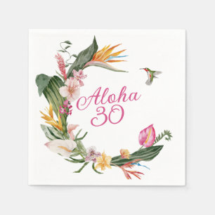 Aloha Tropical Birthday Napkins