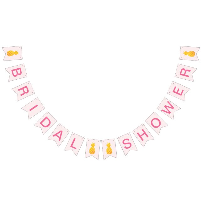 Aloha Tropical Bridal Shower Bunting Flags (All)