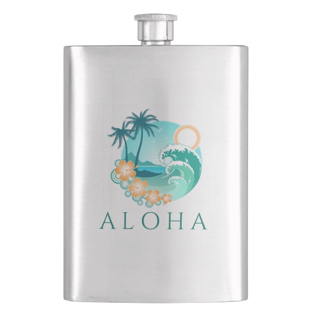 Aloha Tropical Flask (Front)