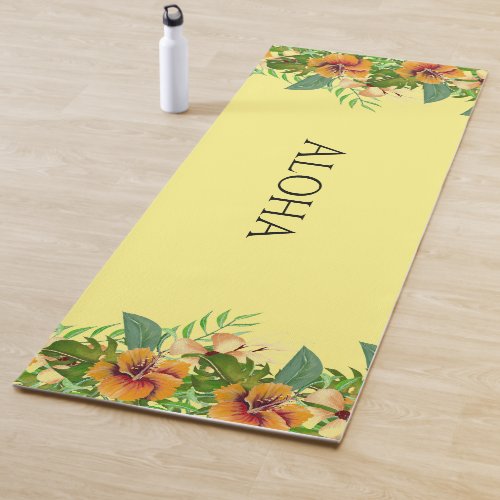 Aloha Tropical Flowers  Yoga Mat
