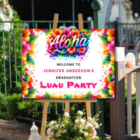  Aloha Tropical Graduation Luau Party Welcome Yard