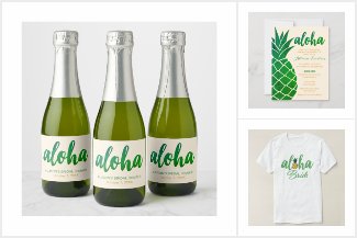 Aloha (Tropical Green) Themed Bridal Shower