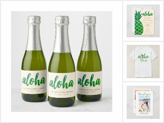 Aloha (Tropical Green) Themed Bridal Shower