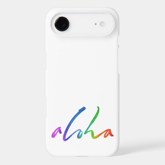 Aloha - Tropical Hand Lettering - Hawaii Hawai'i Case-Mate iPhone Case (Back)