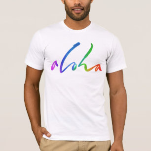 Aloha - Tropical Hand Lettering - Hawaii Hawai'i T-Shirt
