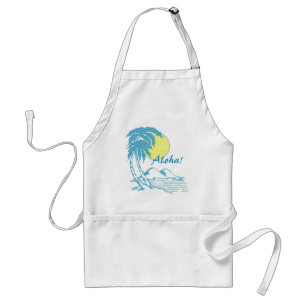 Aloha Tropical Hawaiian Design Adult Apron
