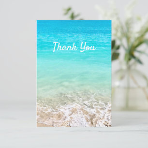 Aloha Tropical Hawaiian Ocean Thank You Card