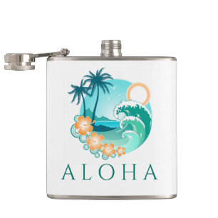 Aloha Tropical Hip Flask