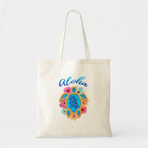 Aloha Tropical Honu Sea Turtle Tote Bag