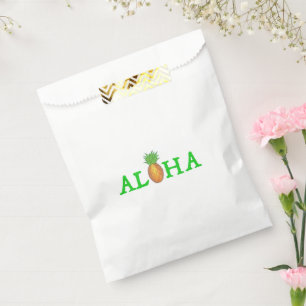 ALOHA Tropical Island Hawaii Pineapple Fruit Favor Bag