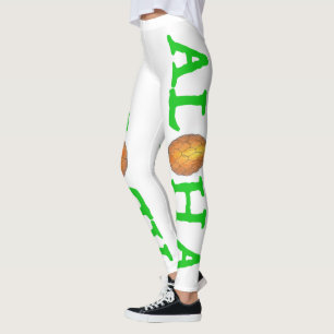 ALOHA Tropical Island Hawaiian Pineapple Leggings