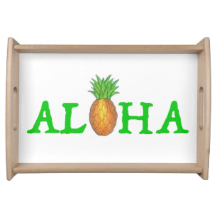 ALOHA Tropical Island Hawaiian Pineapple Tray