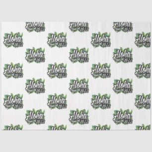 Aloha Tropical Luau Class of 2022 Graduation Party Tissue Paper