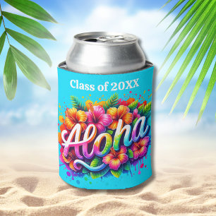 Aloha Tropical Luau Graduation Party Cooler