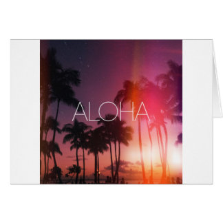 Aloha Tropical Night Cards