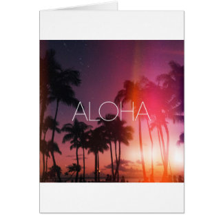Aloha Tropical Night Cards