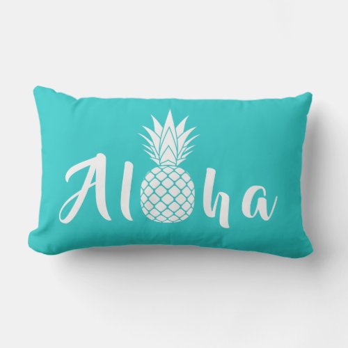 Aloha Tropical Pineapple Lumbar Pillow