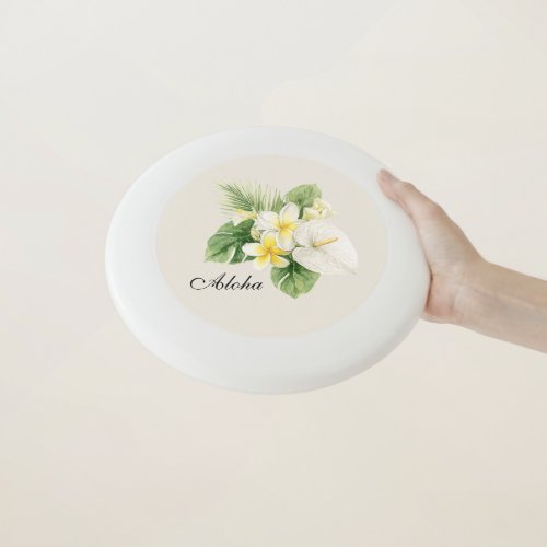 Aloha Tropical Plumeria Flowers Wham-O Frisbee