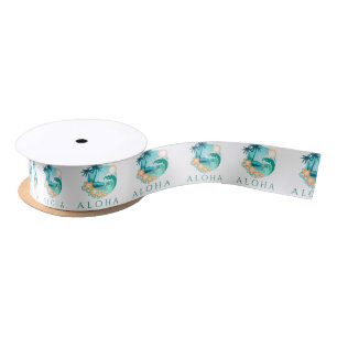 Aloha Tropical Satin Ribbon