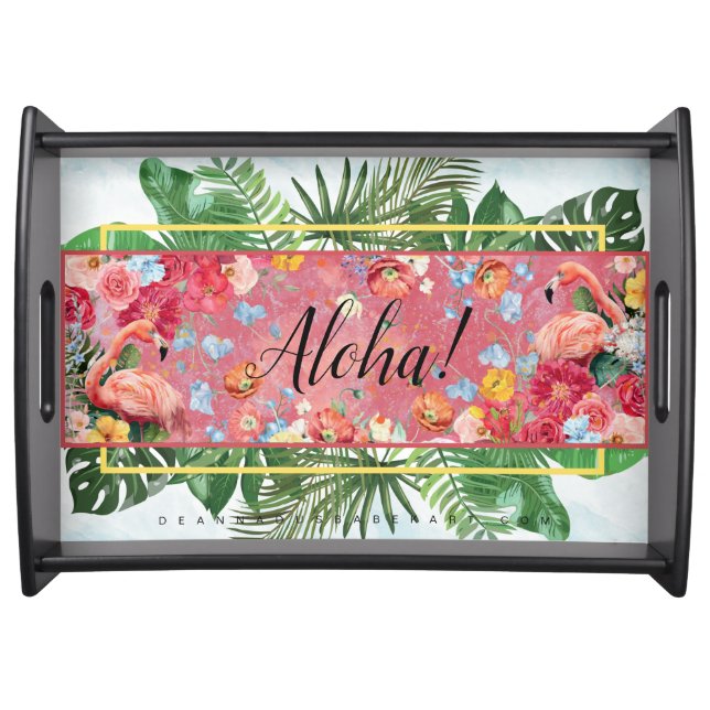 Aloha Tropical Serving Tray  (Front)
