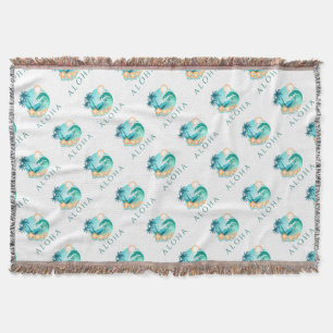 Aloha Tropical Throw Blanket