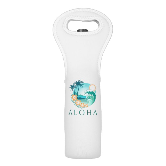 Aloha Tropical Wine Bag (Front)