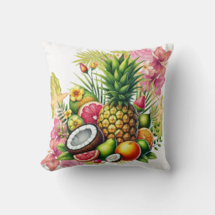 Aloha Tropics Throw Pillow