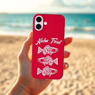 Aloha Trout-Hawaiian Cherry Red iPhone 16 Plus Case