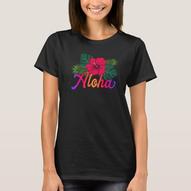 Aloha Tshirt, Hawaii Shirt, Hawaii Lover Tee, Aloh T-Shirt (Front)