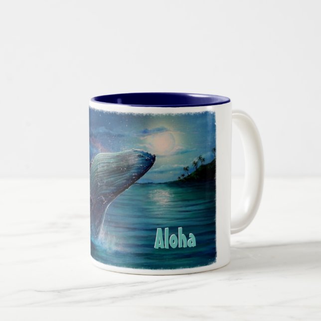 Aloha Two-Tone Coffee Mug (Front Right)