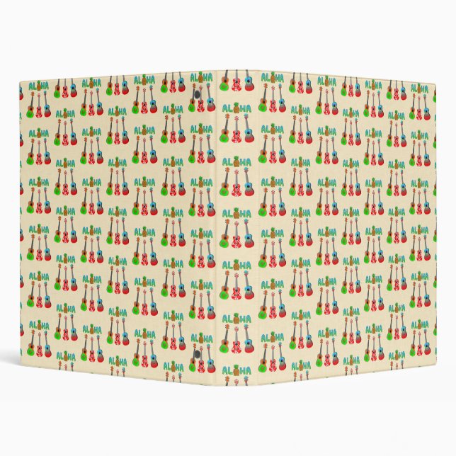 Aloha Ukuleles Island Music 3 Ring Binder (Background)