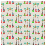 Aloha Ukuleles Island Music Fabric