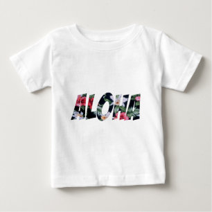 Aloha Vintage Hawaiian Print.png Baby T-Shirt