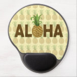 Aloha Vintage Pineapple Hawaiian Hawaii Gel Mouse Pad