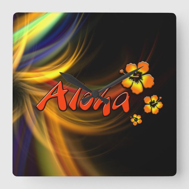 Aloha - Wall Clock (Front)