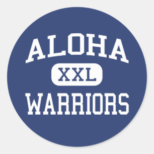 Aloha - Warriors - High School - Aloha Oregon Classic Round Sticker