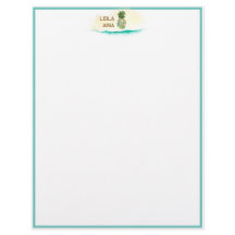 Aloha Watercolor Pineapple Island