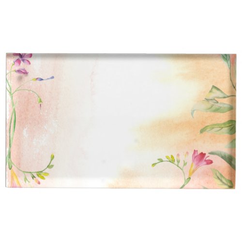 Aloha Wedding Boho Freesia  Place Card Holder