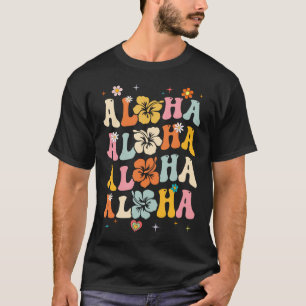 Aloha Women Hawaii Family Vacation Trip Girls Summ T-Shirt