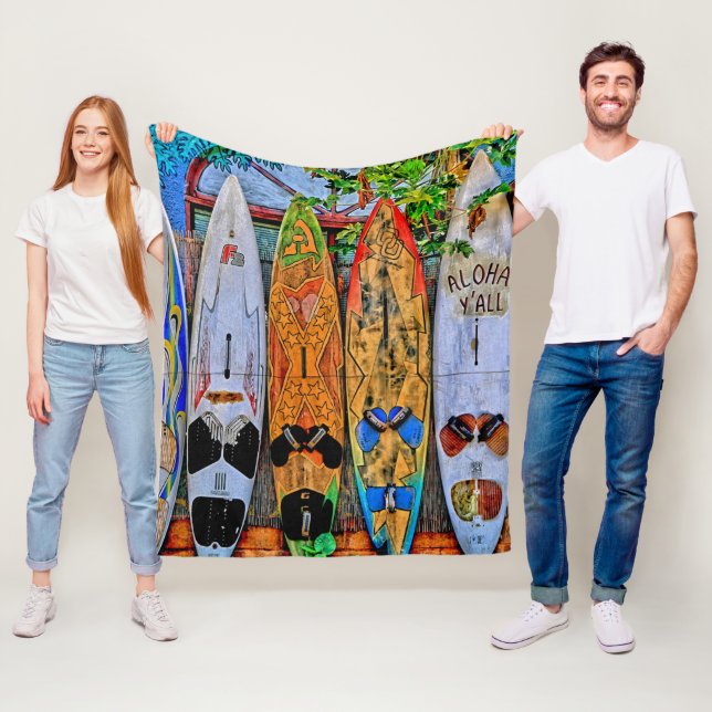 Aloha Yall Fleece Blanket (In Situ)