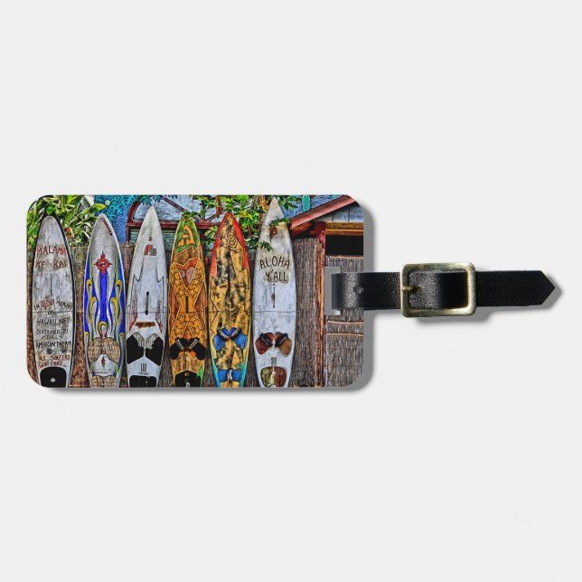 Aloha Y'All luggage tag (Front Horizontal)