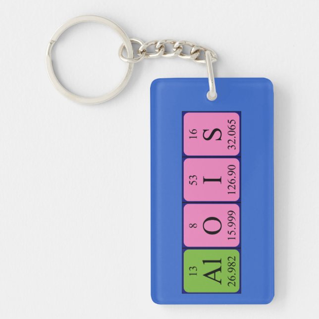 Alois periodic table name keyring (Front)