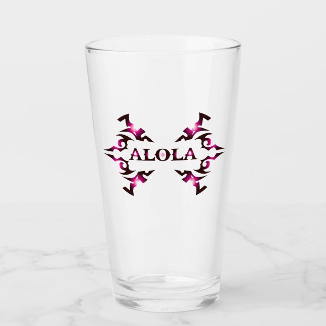 Alola Drinkware Glass (Front)